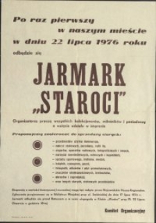 Jarmark "Staroci" - afisz [Dokument życia społecznego]