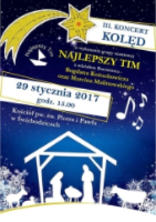 III. Koncert Kolęd. Najlepszy Tim [Dokument życia społecznego]
