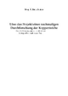 Über das Projekt einer nochmaligen Durchforschung der Koppenteiche Von Dr. Otto Zacharias, Direktor der Biologischen Station zu Plön [Dokument elektroniczny]