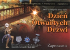 Dzień Otwartych Drzwi - zaproszenie [Dokument życia społecznego]