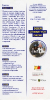 Dzień Otwartych Drzwi - zaproszenie [Dokument życia społecznego]