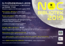 Noc bibliotek 2019 - plakat [Dokument życia społecznego]