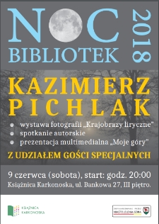 Noc bibliotek 2018 - plakat [Dokument życia społecznego]