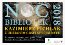 Noc bibliotek 2018 - zaproszenie [Dokument życia społecznego]