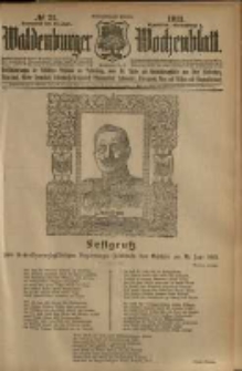 Waldenburger Wochenblatt, Jg. 59, 1913, nr 71