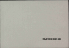 Jerzy Waygart : grafika - zaproszenie [Dokument życia społecznego]