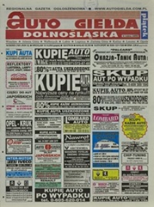 Auto Giełda Dolnośląska : regionalna gazeta ogłoszeniowa, 2003, nr 99 (1061) [10.10]
