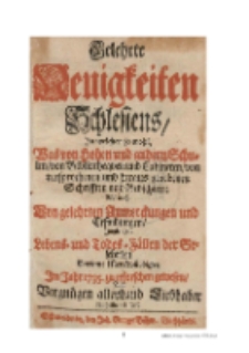 Hirschbergische Merckwürdigkeiten : in Gelehrte Neuigkeiten Schlesiens 1735 [Dokument elektroniczny]