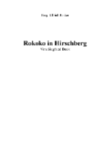 Das Rokoko in Hirschberg [Dokument elektroniczny]