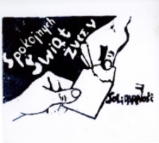 Pocztówka z okazji Bożego Narodzenia 1985 rok – linoryt [Dokument ikonograficzny]