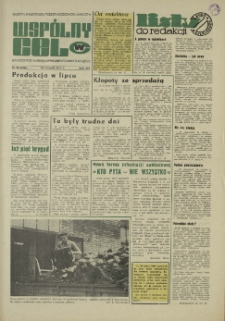 Wspólny cel : Gazeta samorządu robotniczego "Celwiskozy", 1971, nr 23 (470)