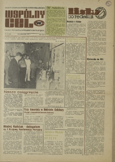 Wspólny cel : Gazeta samorządu robotniczego "Celwiskozy", 1973, nr 29 (548)