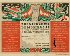 Żołnierzowi demokracji za walkę z najeźdzcą niemieckim [Dokument elektroniczny]