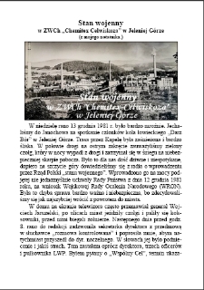 Stan wojenny : w ZWCh „Chemitex Celwiskoza” w Jeleniej Górze (z mojego notatnika.) [Dokument elektroniczny]