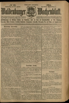 Waldenburger Wochenblatt, Jg. 60, 1914, nr 10