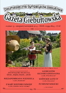 Gazeta Giebułtowska : dwumiesięcznik sympatyków Giebułtowa, 2014, nr 15