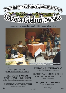 Gazeta Giebułtowska : dwumiesięcznik sympatyk&oacute;w Giebułtowa, 2016, nr 23