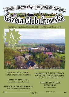 Gazeta Giebułtowska : dwumiesięcznik sympatyków Giebułtowa, 2016, nr 24