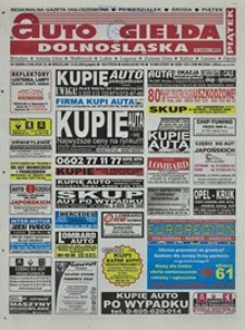 Auto Giełda Dolnośląska : regionalna gazeta ogłoszeniowa, 2004, nr 18 (1106) [13.02]