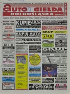 Auto Giełda Dolnośląska : regionalna gazeta ogłoszeniowa, 2004, nr 33 (1121) [19.03]