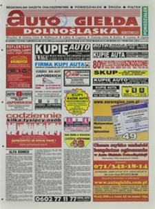 Auto Giełda Dolnośląska : regionalna gazeta ogłoszeniowa, 2004, nr 34 (1122) [22.03]