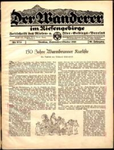 Der Wanderer im Riesengebirge, 1940, nr 9-10