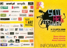 Informator Slot Art Festiwal w Lubiążu 2008 [Dokument życia społecznego]