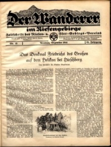 Der Wanderer im Riesengebirge, 1941, nr 12