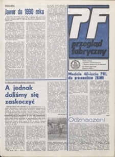 Przegląd Fabryczny : pismo załogi Zakładów Kuzienniczych i Maszyn Rolniczych w Jaworze, 1986, nr 1 (101)