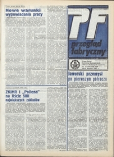 Przegląd Fabryczny : pismo załogi Zakładów Kuzienniczych i Maszyn Rolniczych w Jaworze, 1987, nr 15 (134)