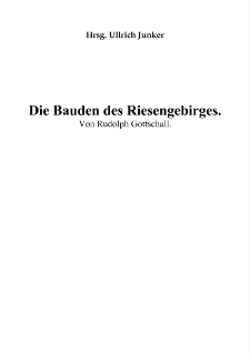 Die Bauden des Riesengebirges [Dokument elektroniczny]
