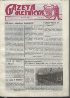 Gazeta Oleśnicka: dwutygodnik Ziemi Oleśnickiej, 1990, nr 3