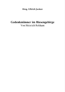 Gedenkmänner im Riesengebirge [Dokument elektroniczny]