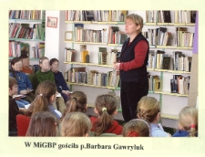 Spotkanie autorskie z Barbarą Gawryluk [Dokument ikonograficzny]