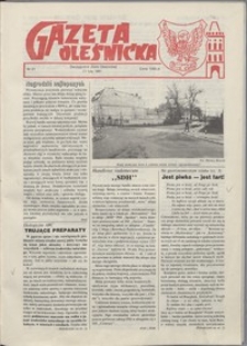Gazeta Oleśnicka: dwutygodnik Ziemi Oleśnickiej, 1991, nr 21