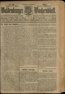 Waldenburger Wochenblatt, Jg. 60, 1914, nr 36