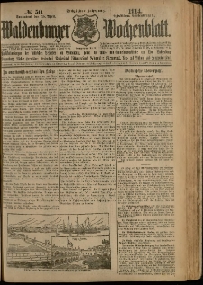 Waldenburger Wochenblatt, Jg. 60, 1914, nr 50