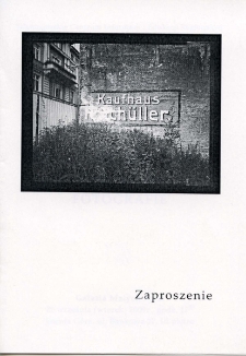 Tomasz Mielech "Jelenia Góra. Fotografie" - zaproszenie [Dokument życia społecznego]