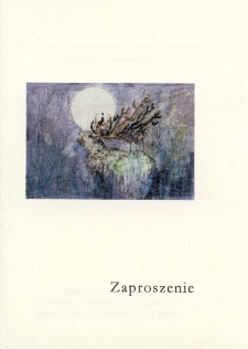 Cervus Magnificus - Kamień i potok : Ryszard Tyszkiewicz - zaproszenie [Dokument życia społecznego]