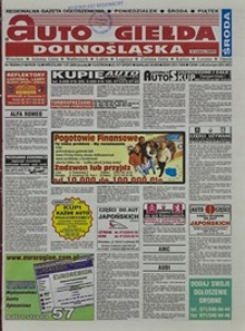 Auto Giełda Dolnośląska : regionalna gazeta ogłoszeniowa, 2004, nr 78 (1166) [7.07]