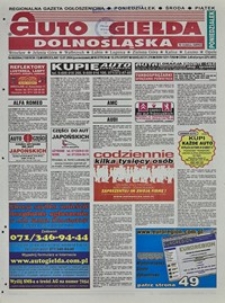 Auto Giełda Dolnośląska : regionalna gazeta ogłoszeniowa, 2004, nr 80 (1168) [12.07]