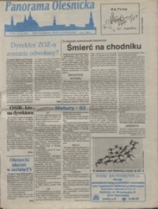 Panorama Oleśnicka: dwutygodnik Ziemi Oleśnickiej, 1992, nr 52