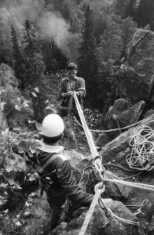 Karpacz, trening na Kruczych Skałach (fot. 3) [Dokument ikonograficzny]