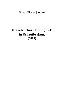 Entsetzliches Bobunglück in Schreiberhau [Dokument elektroniczny]