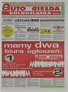 Auto Giełda Dolnośląska : regionalna gazeta ogłoszeniowa, 2005, nr 21 (1261) [21.02]