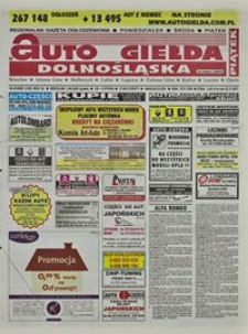 Auto Giełda Dolnośląska : regionalna gazeta ogłoszeniowa, 2005, nr 63 (1303) [3.06]