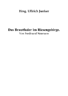 Das Brautfuder im Riesengebirge [Dokument elektroniczny]