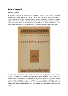 Skarby z Pracowni (3) : Karpaty i Sudety [Dokument elektroniczny]
