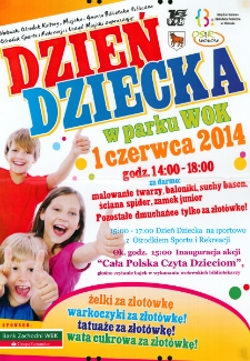 Dzień Dziecka w parku WOK - plakat [Dokument życia społecznego]