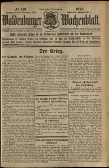 Waldenburger Wochenblatt, Jg. 60, 1914, nr 149